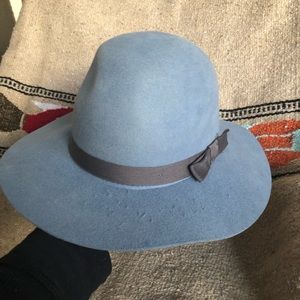 Blue brixton brimmed hat